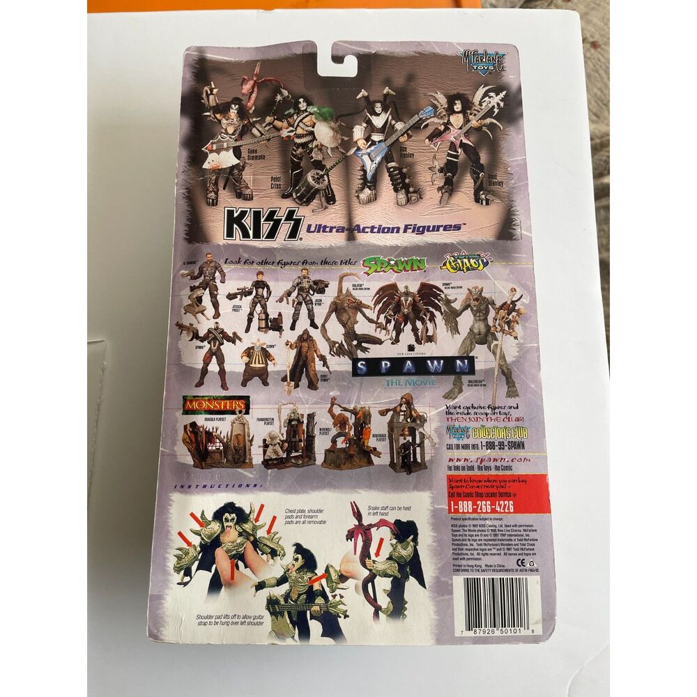 Gene Simmons KISS Special Edition Ultra Action Figure by McFarlane Toys 1997 - Picture 6 of 6